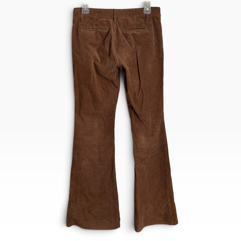 J. Galt Flare Corduroy Pants Womens Size M Chocolate Brown Y2K Fall Boho Chic - Picture 3 of 8